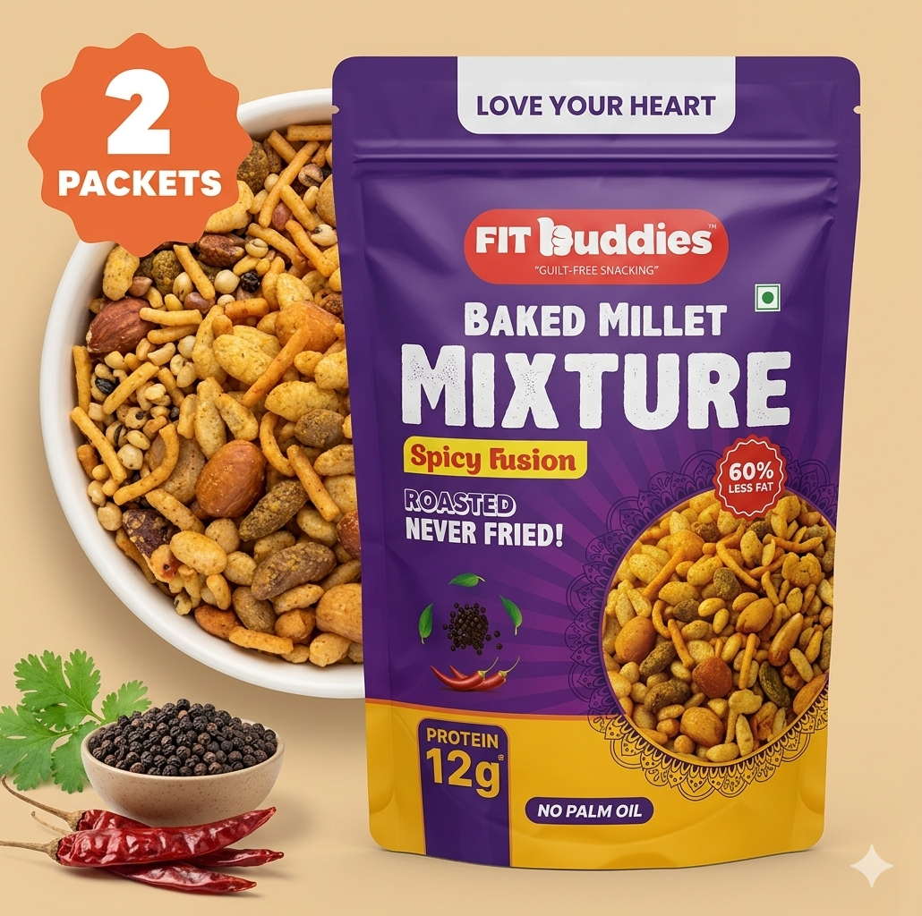 Baked Millet Mixture – Spicy Fusion | High Protein Healthy Snack