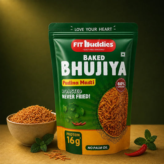 16G PROTEIN BAKED BHUJIYA — PUDINA MASTI