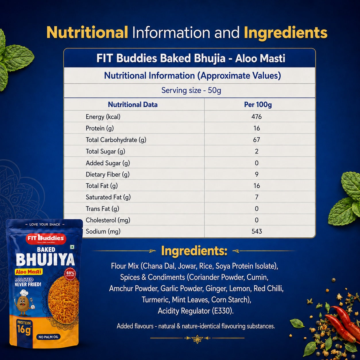 16G PROTEIN BAKED ALOO BHUJIYA — ALOO MASTI