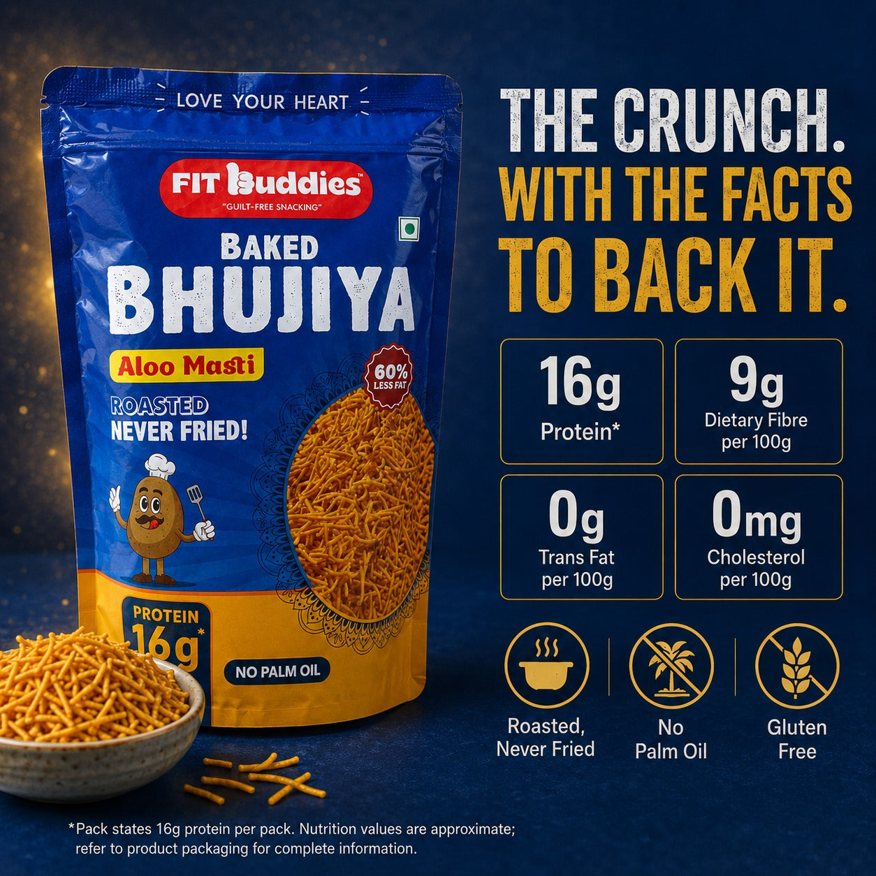 16G PROTEIN BAKED ALOO BHUJIYA — ALOO MASTI