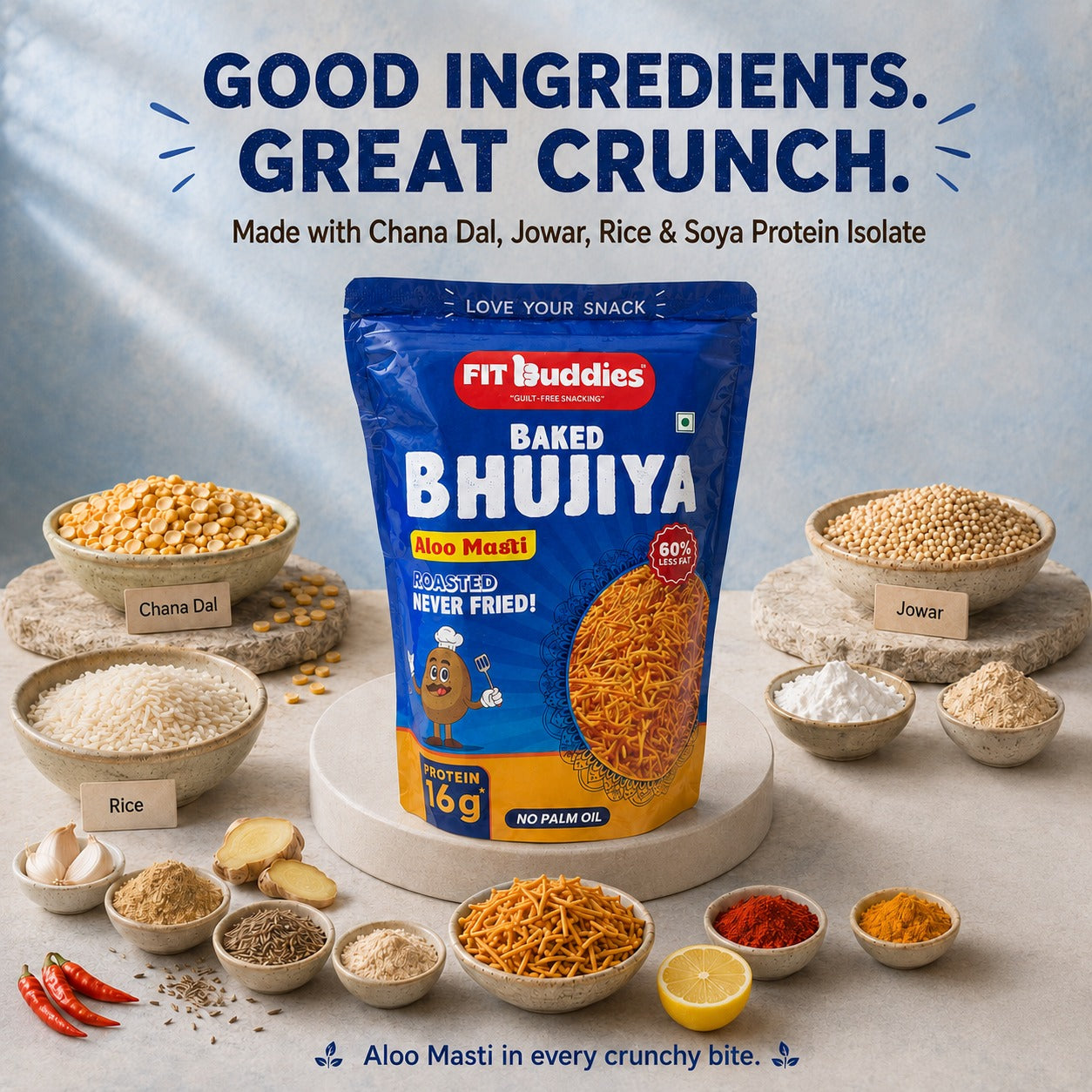 16G PROTEIN BAKED ALOO BHUJIYA — ALOO MASTI